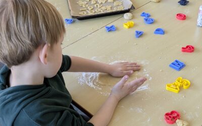 Backen von Frühlingsgebäck