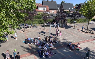 Boland-Picknick auf dem Schulhof